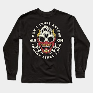 rock skull terror - dont trust anyone Long Sleeve T-Shirt